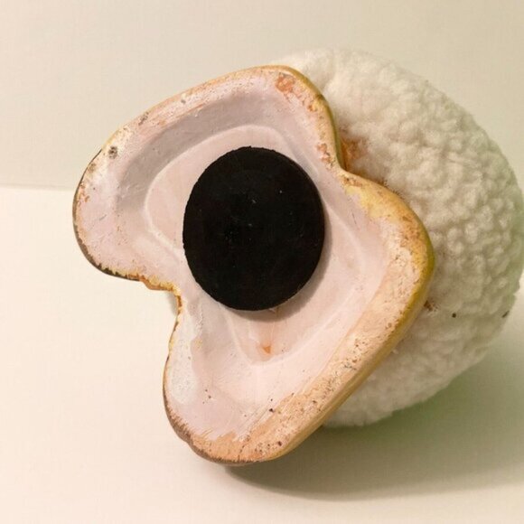 Vintage Lamb Coin Bank with Outfit 6 Inch Tall Ceramic  Sheep Figurine - Picture 8 of 13